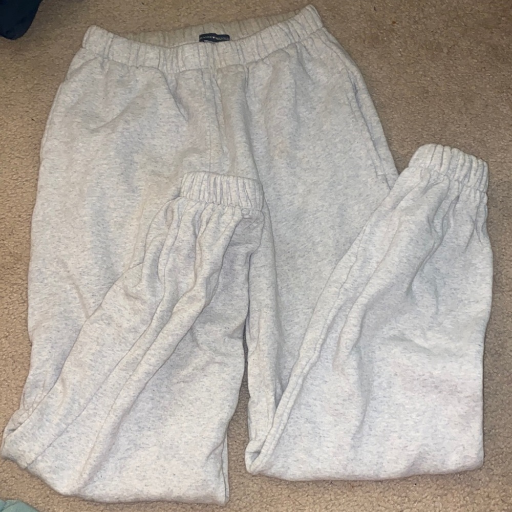 Brandy Melville Light Gray Sweatpants